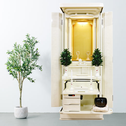 Soka Gakkai Furniture-style Buddhist Altar "Akane" Available in 4 colors Made in Japan Rainbow Gold Cabinet Compatible with Permanent Gohonzon